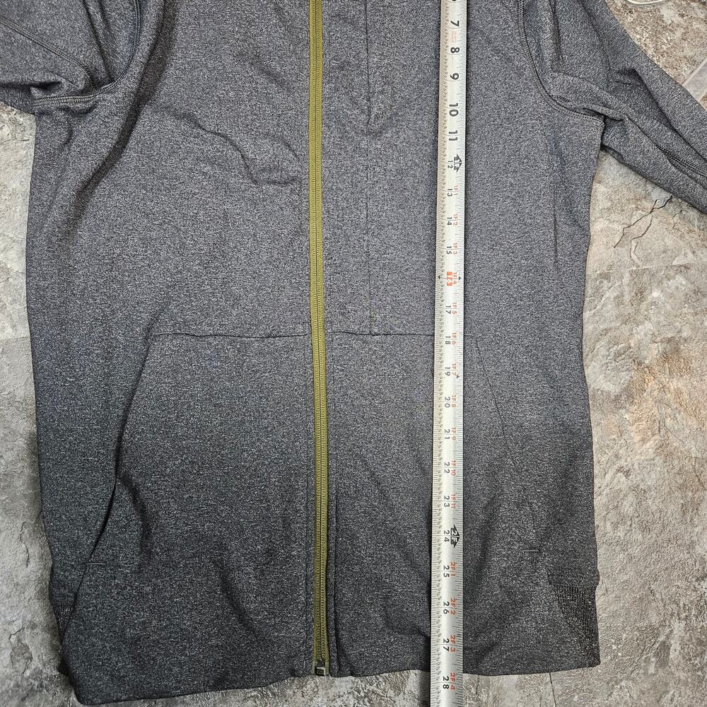 Lululemon Mens Race Run Track Jacket  Dark Gray Gym Finger Size Medium - Picture 5 of 6